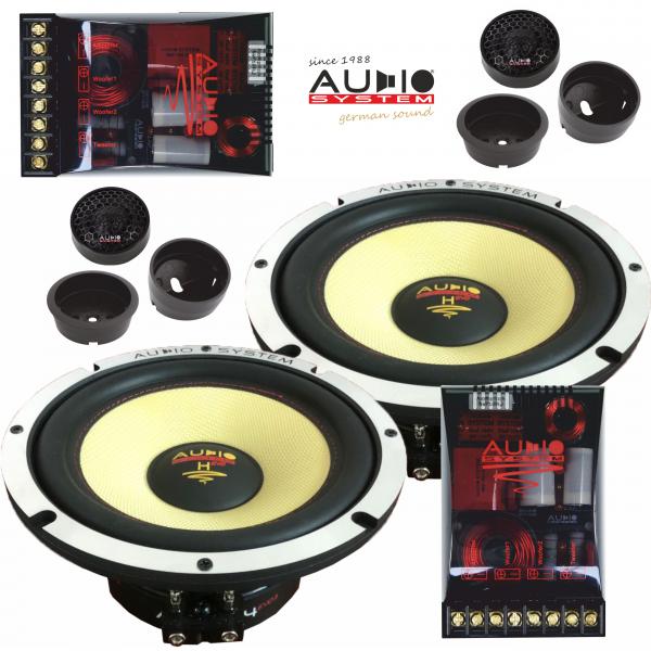 Audio System H-165 EVO2 16,5cm 2-Wege Komponenten Lautsprecher 165mm 300 Watt Helon H165 EVO 2